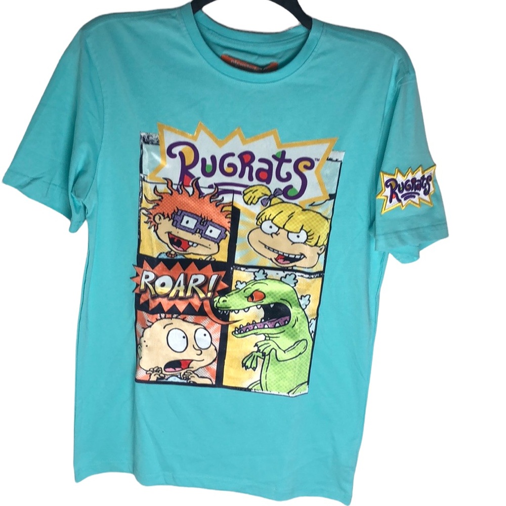 Rugrats Nickelodeon T Shirt Men's Retro Cartoon Character Adult Mint Size S